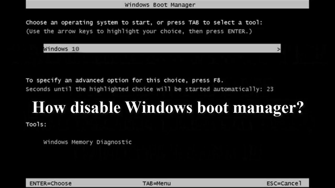 Windows Boot Manager | How Fix Easy Windows Boot Manager? | Windows 7 ...