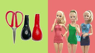 Making Doll Clothes With Balloons #1 | 3 DIY Dresses For Barbies No Sew No glue【2021】