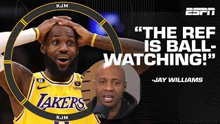 The ref is ball-watching! No! Watch the play! - JWill dives into the LeBron no-call 👀 | KJM