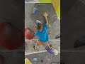 🟡 6C overhang by 9-year-old #rockclimbing #bouldering #climber #скалодром #bouldern #klettern #ボルダー