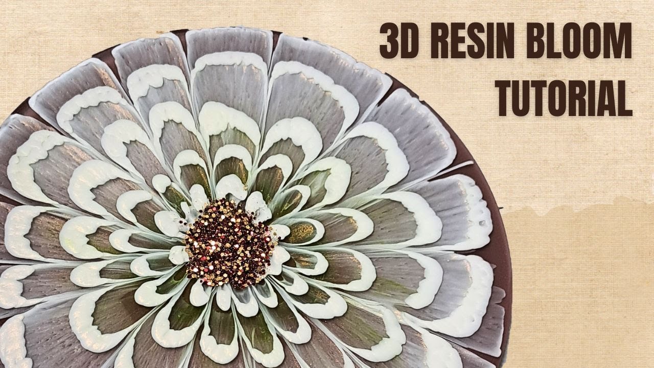 Simple Earthy 3d Resin Flower Bloom Tutorial Beginners Friendly