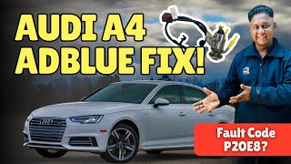 Audi A4 AdBlue Problem: Injector \u0026 Pump Replacement | Fault Code P20E800