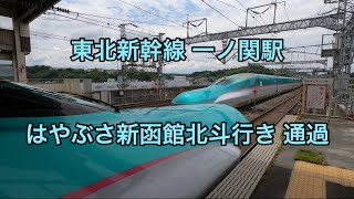 オッさんの休日。東北新幹線一ノ関駅 はやぶさ新函館北斗行き 通過