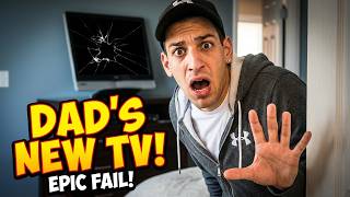 Destroying Dad's TV Right in Front of Him - EPIC FAIL!!!