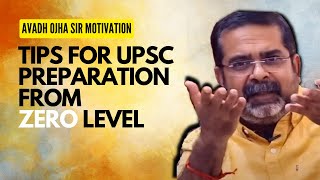 UPSC strategy for beginners । Avadh Ojha Sir Motivation & IAS Tips