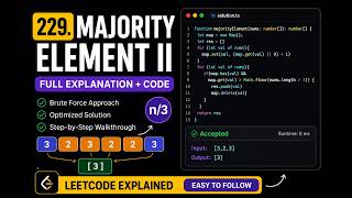 🔥 LeetCode 229: Majority Element II | Easy TypeScript Solution Explained