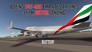 #Swiss001Landing Boeing 747-400 Butter Landing at Dubai | RFS Real Flight Simulator