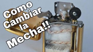 Zippo ARMOR Como se CAMBIAR la MECHA ?