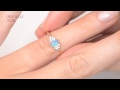 a4347 opal triplet and 0.09ct diamond ring 9k yellow gold