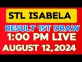 STL ISABELA 1PM RESULTS TODAY AUGUST 12, 2024