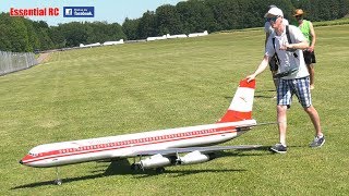 SUPER SOUNDING DOUGLAS DC-6B !!! QUAD PROPELLER ELECTRIC POWERED radio controlled (RC) AIRLINER