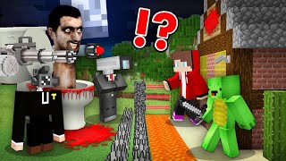 Scary SKIBIDI TOILET and AGENT CAMERAMAN vs JJ and Mikey Security Base in Minecraft Challenge Maizen