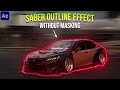 Car Saber Outline Effect Without Masking in After Effects