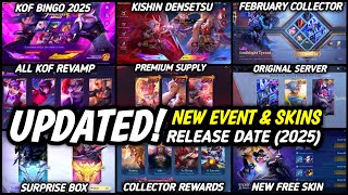 UPDATE!! ALL 15 NEW UPCOMING EVENT \u0026 SKINS | KISHIN DENSETSU | SURPRISE BOX | KOF 2025! ‐ MLBB