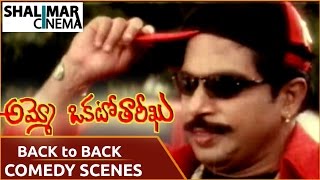 Ammo Okato Tareeku Telugu Movie || Mallikarjuna Rao Back to Back Comedy Scenes || Srikanth,Raasi ||