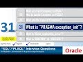 Oracle PL SQL interview question What is pragma Exception Init