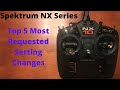 Spektrum NX Setup: Top 5 Most Requested Settings Changes (NX6/NX8/NX10)