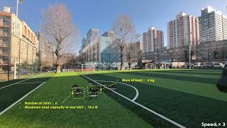 Virtual-Passivity-Based Distributed Cooperative Control for Multi-UAV Heavy-Load Transport