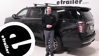 DIY 2023 Chevrolet Suburban Installation for the Thule SquareBar Evo Roof Rack for Flush Rails