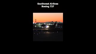 Southwest Airlines night time departure from Dallas Love Field