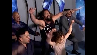 'Aquaman' premiere: Jason Momoa does haka, storms off red carpet