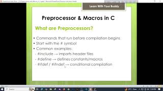 Tutorial 18 : C Preprocessor & Macros Explained ⚡ | #define, #include, Conditional Compilation