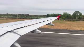 Thai AirAsia A320-214 full takeoff from Khon Kaen Airport (KKC) to Bangkok-Don Mueang Airport (DMK)