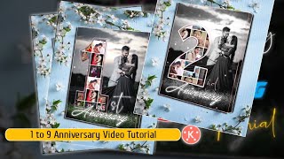 Wedding Anniversary Video Tutorial | Kinemaster video editing | Happy Anniversary Status Editing