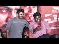 sharwanand gave his jacket to his fan maha samudram trailer launch tfpc