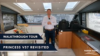 Princess V57 Revisited! Yacht Tour Walkthrough Stunning Motorcruiser, Ultimate Solent Cruiser!