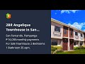 2BR Angelique Townhouse in San Fernando, Pampanga