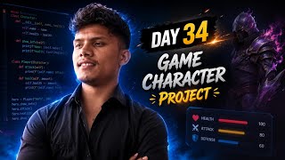 🔥 Day 34 - Inheritance Mini Project in Python 🎮 | Game Character System | Python 100 Days Challenge