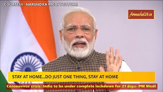 Coronavirus crisis  India to be under complete lockdown for 21 days  PM Modi