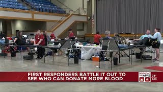 Hastings police and firefighters go head-to-head to donate blood