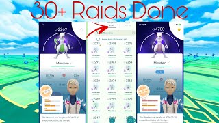 Shadow Mewtwo Raid Day | 30+ Raids Done