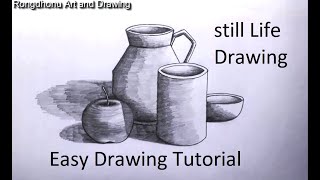 Still life drawing for beginners | drawing still life - how to draw still-life
