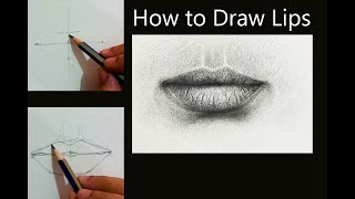 How to draw lips. Lips drawing.