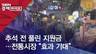 추석 전 풀린 지원금…전통시장 “효과 기대”