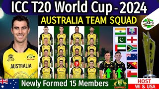 ICC T20 World Cup 2024 - Australia Team Squad | T20 World Cup 2024 Australia's Squad | AUS WC 2024 |