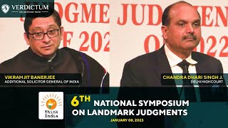 Justice C.D. Singh ( Delhi HC ) \u0026 Vikramjit Banerjee ( ASG of India ) at the 6th National Symposium.