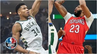 Giannis Antetokounmpo goes head-to-head with Anthony Davis in Bucks’ win | NBA Highlights