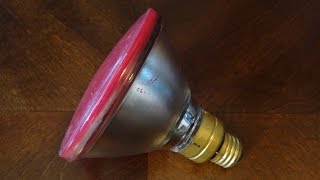 Old Westinghouse 100watt Red PAR38 Flood Light Bulb