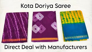 Handmade Kota Doriya Saree | Kota Doriya Saree Wholesale #shopnow #kotasarees #netsarees