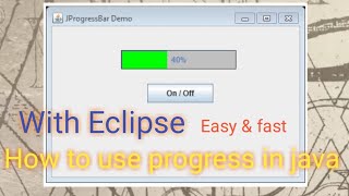 Using a progressbar in Java Eclipse