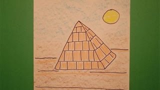 Let's Draw an Egyptian Pyramid!