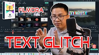 Filmora X Tutorial: How to Create TEXT Glitch Effect In Minutes