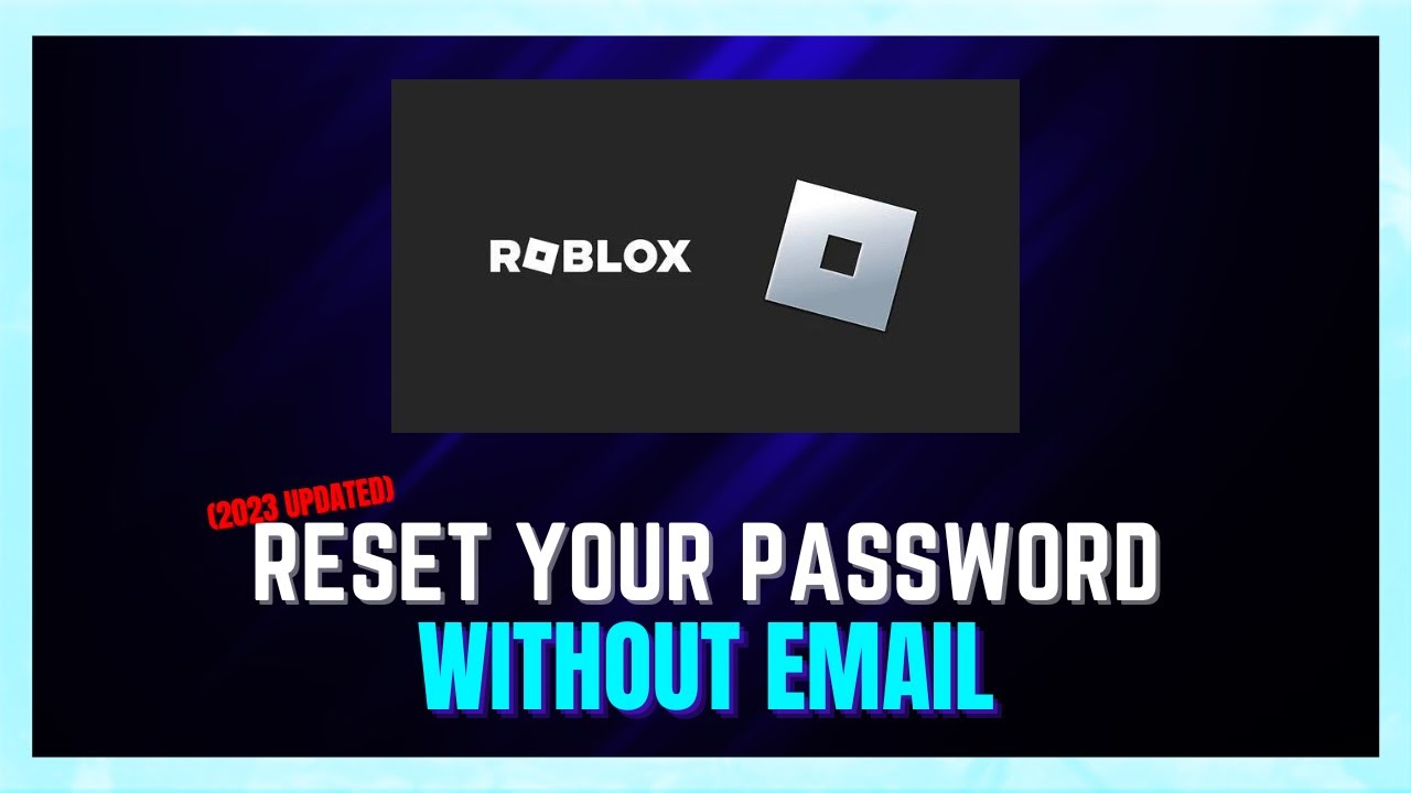 How To Reset Your Roblox Password Without Email (2024) | Forgot ...