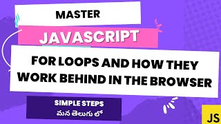 29.Mastering JavaScript for loops: A complete guide for beginners #weekendcodingintelugu