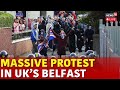 UK Riots | UK Protest | London Riots | London Protest | Protest Outside Belfast City | News18 | N18G