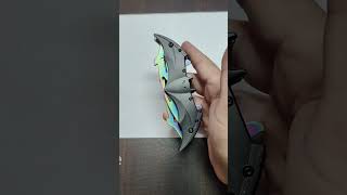 Batman Double Blade Knife Spectrum Finish by PC The Knife India.